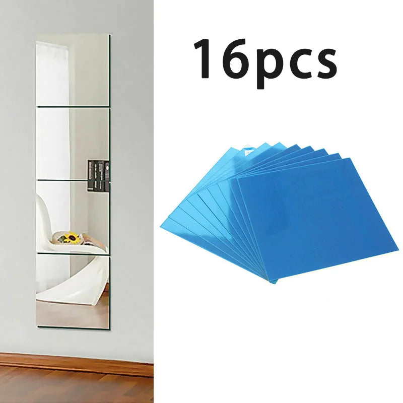 3D Acrylic Mirror Wall Stickers