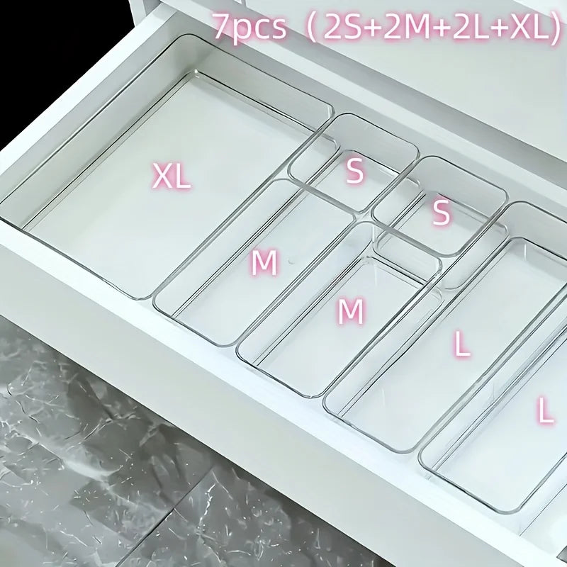 Clear Acrylic Makeup Brush Storage Box – Vanity Organizer with Dedicated Slots