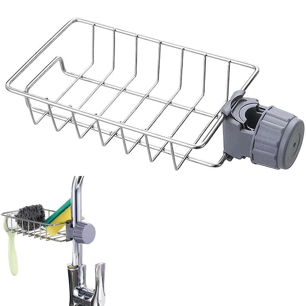 Kitchen Sink Caddy Organizer with Drain Tray