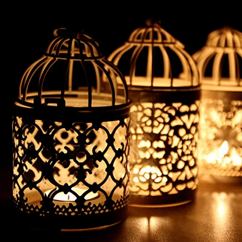 Metal Birdcage Tealight Lantern