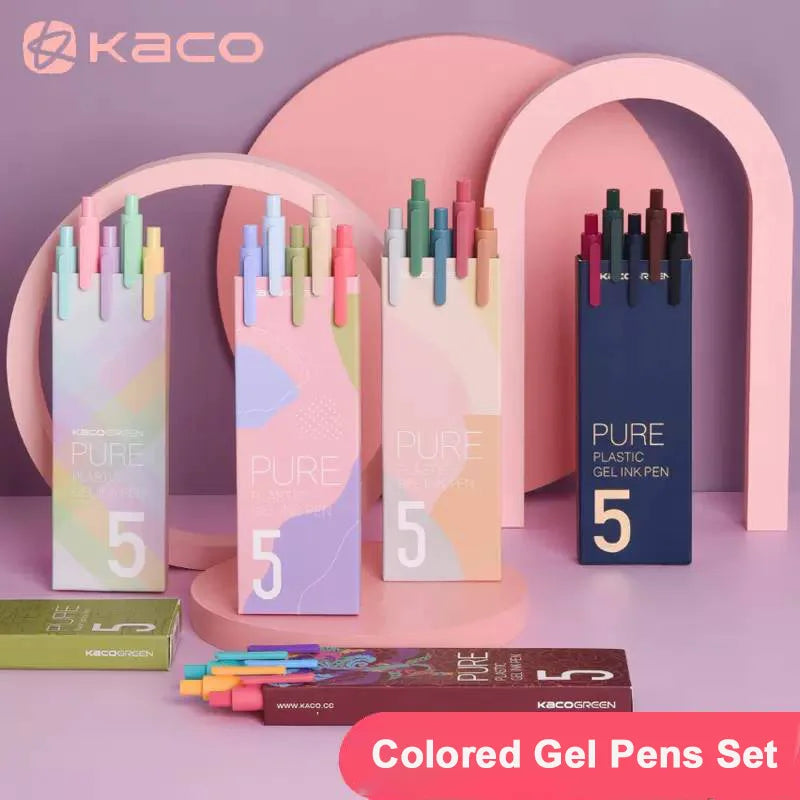 Retractable Gel Pens 10pcs Black Ink