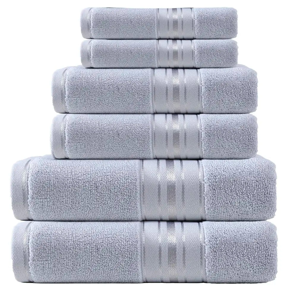 SPACES 4-Piece Pure Cotton Towel Set – 2 Bath + 2 Hand