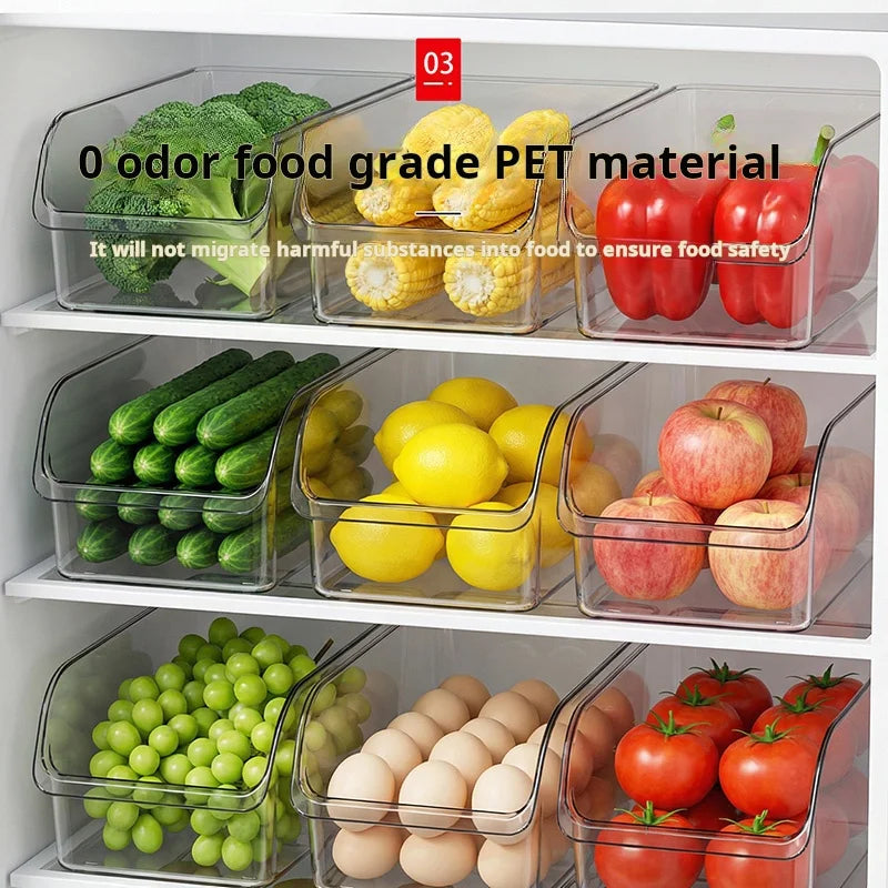 Stackable Refrigerator Organizer Bin Set