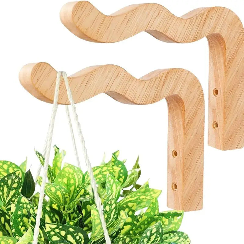 Wooden Plant Hanger (Wall-Mounted)