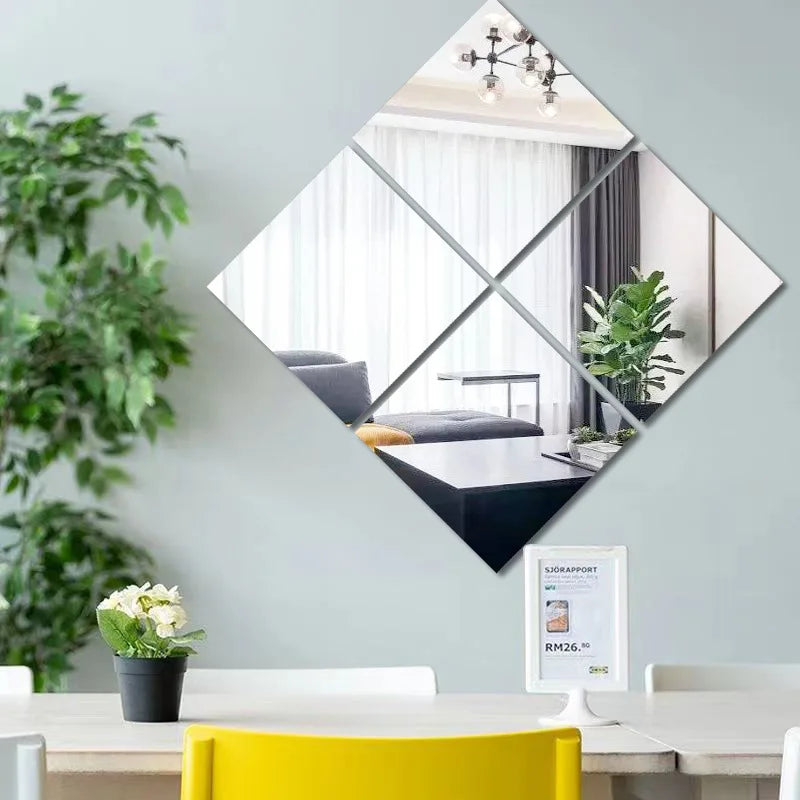 3D Acrylic Mirror Wall Stickers