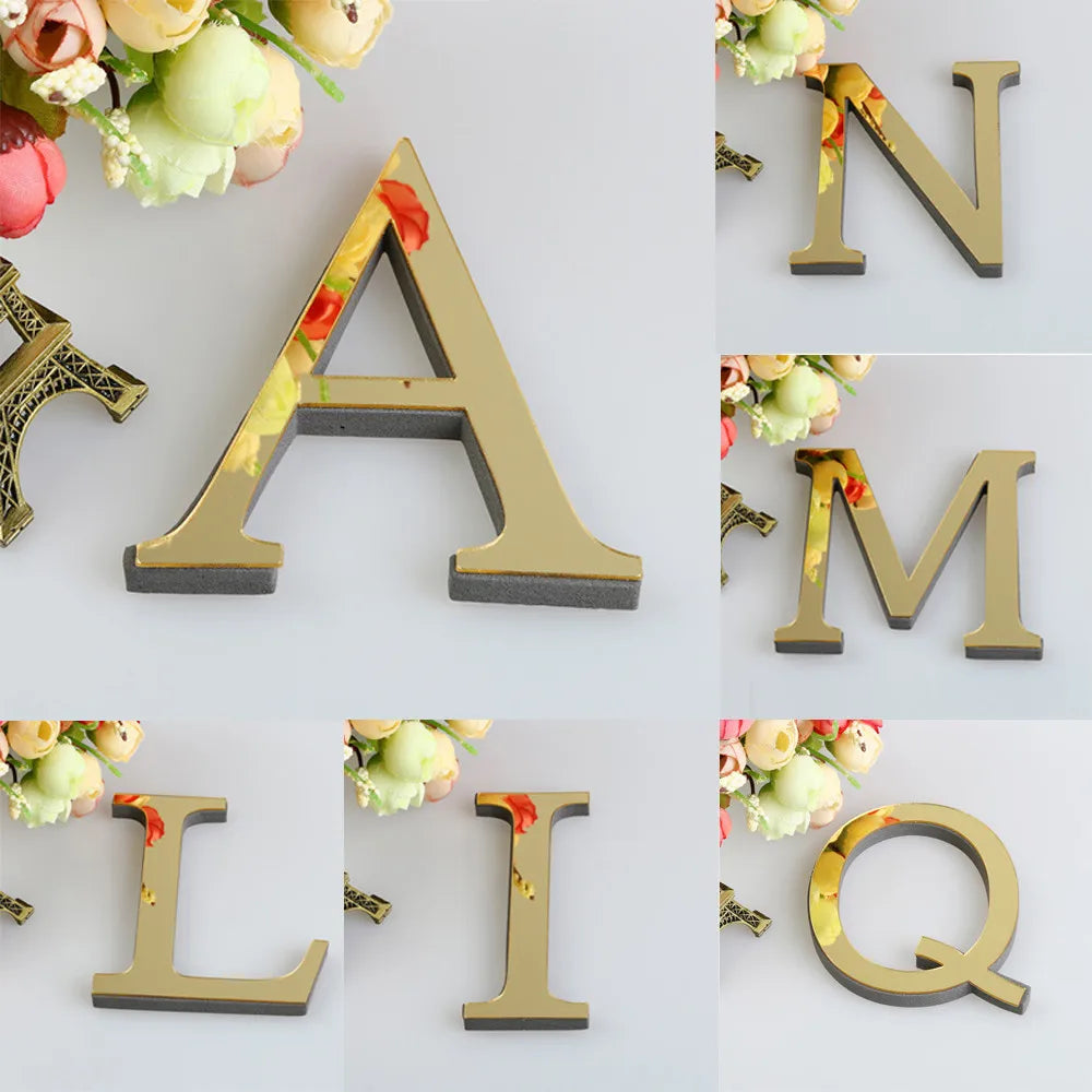 3D Acrylic Mirror Wall Stickers
