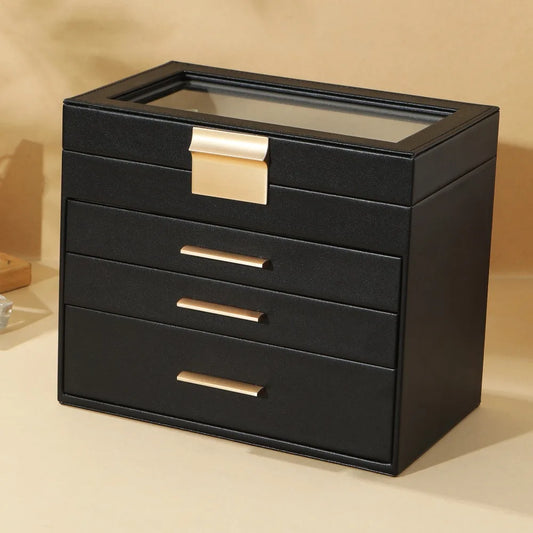 4-Layer Jewelry Storage Box – Makeup Organizer