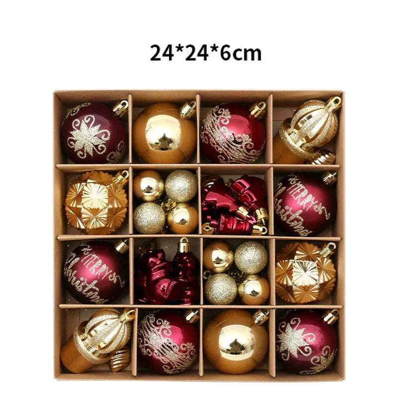 42-Piece Shatterproof Christmas Ornament Set