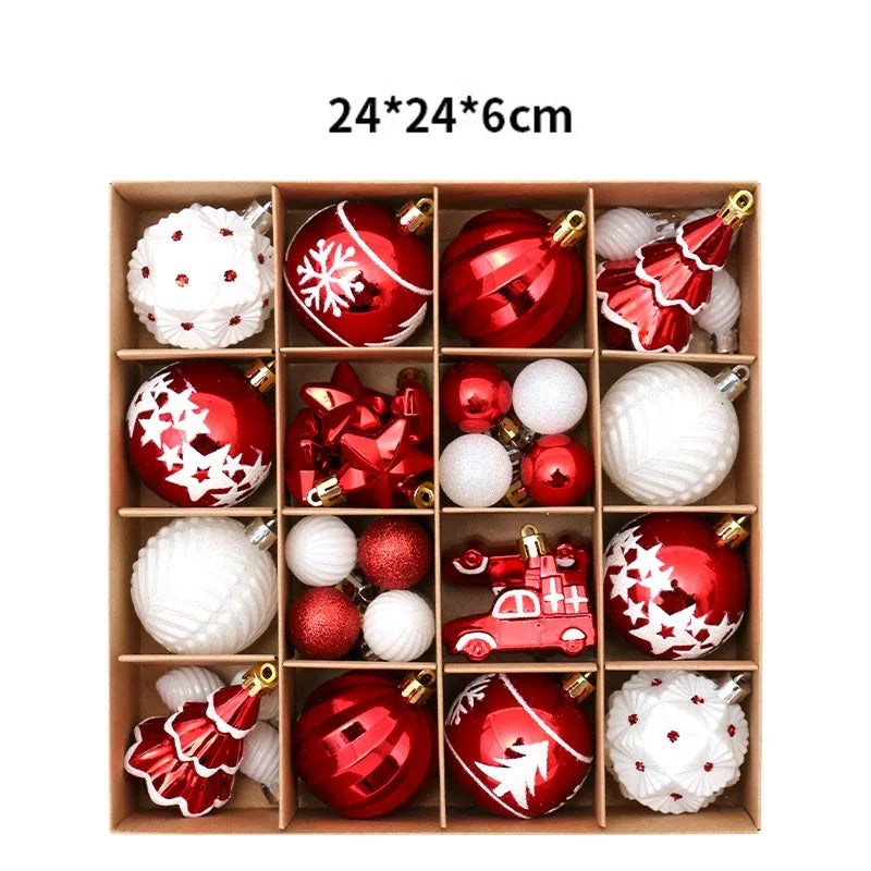 42-Piece Shatterproof Christmas Ornament Set