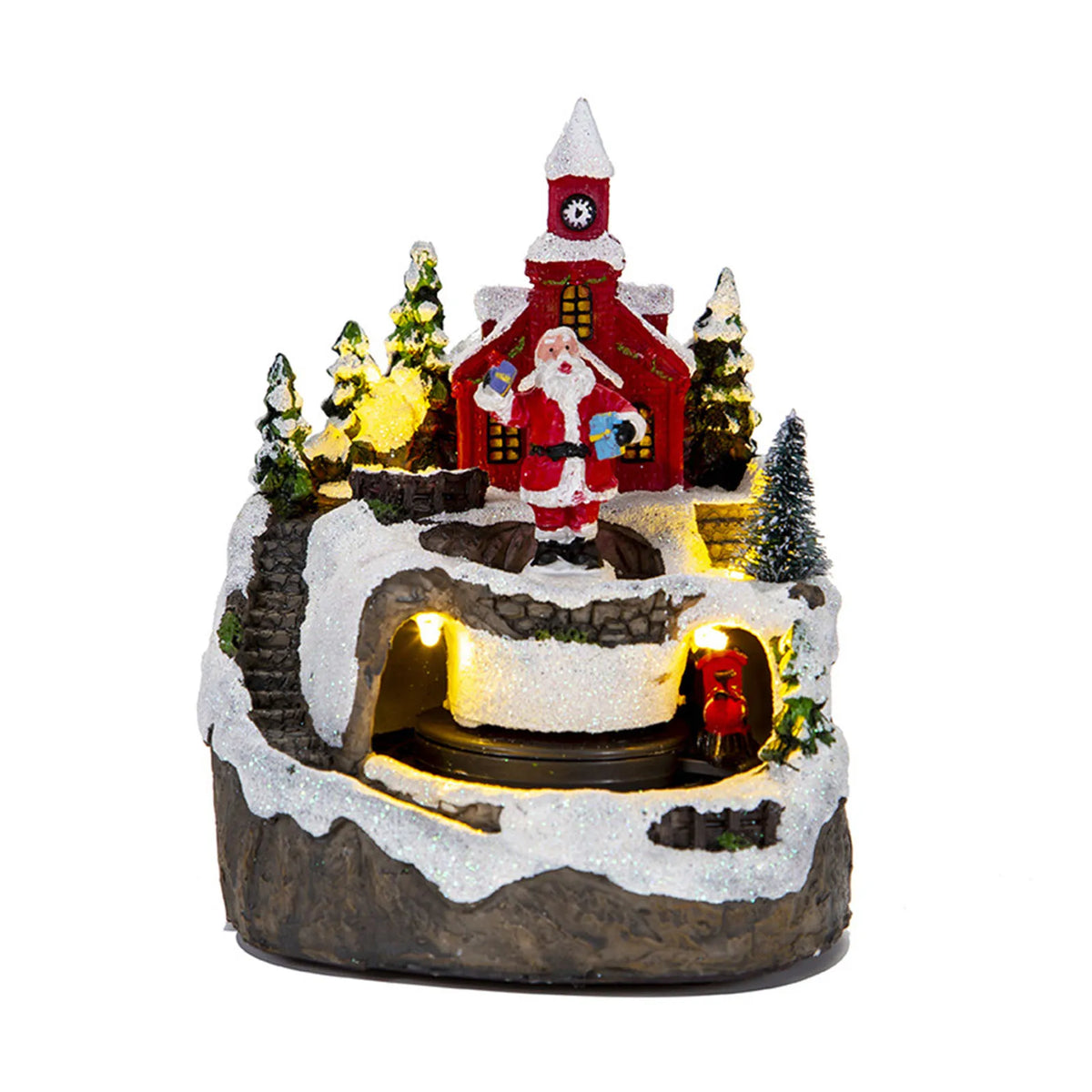 Lighted Christmas Village House (Resin, Music)