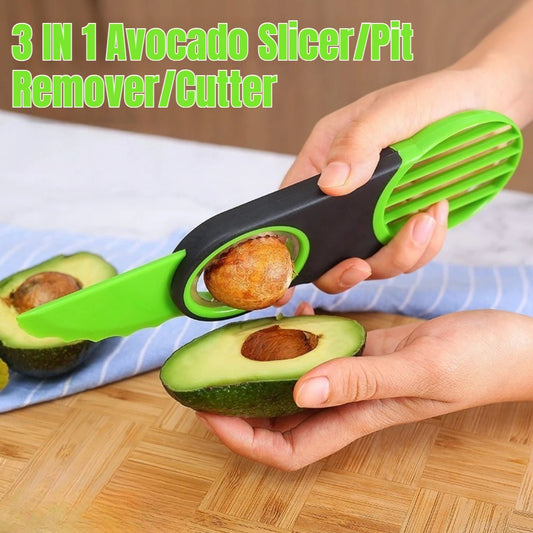 3-in-1 Avocado Slicer (Split, Pit, Slice)
