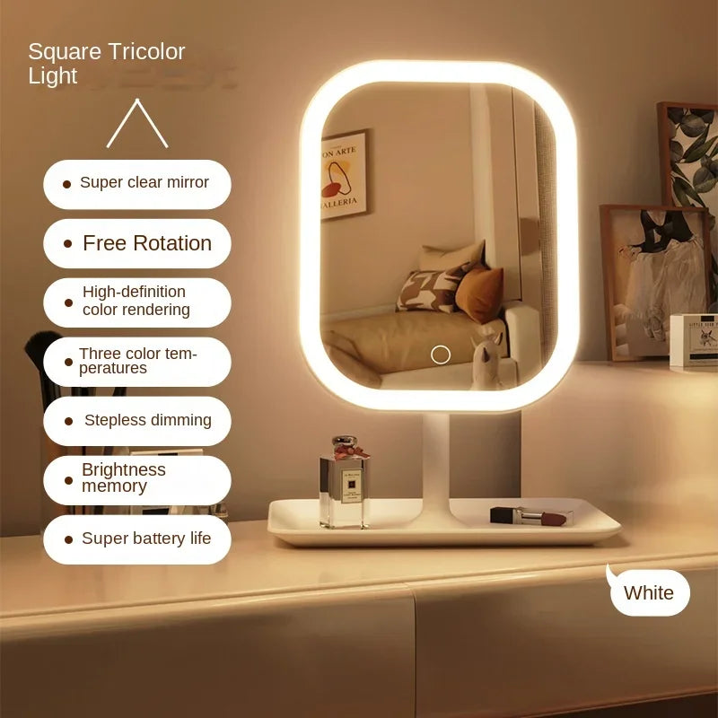 Desktop LED Vanity Mirror