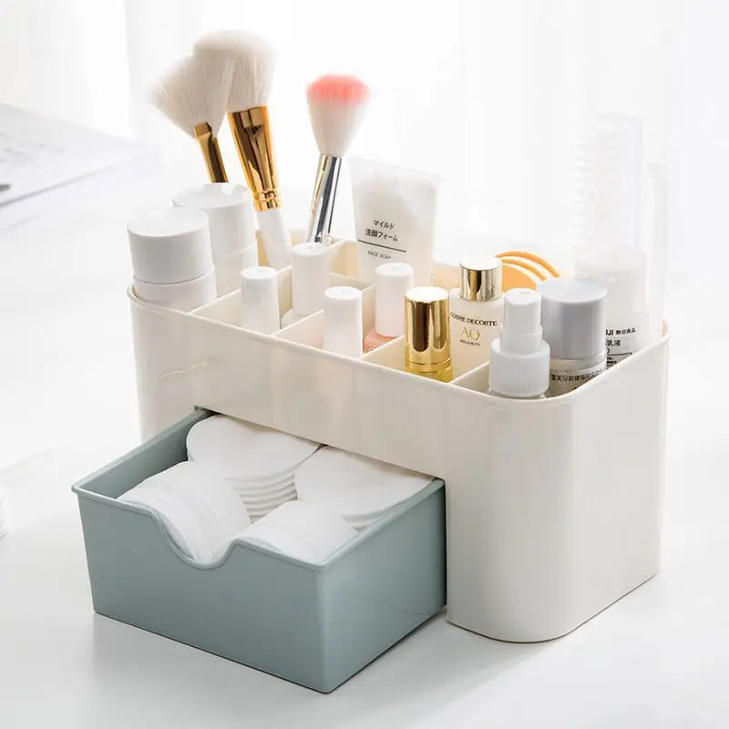 Clear Acrylic Makeup Brush Storage Box – Vanity Organizer with Dedicated Slots
