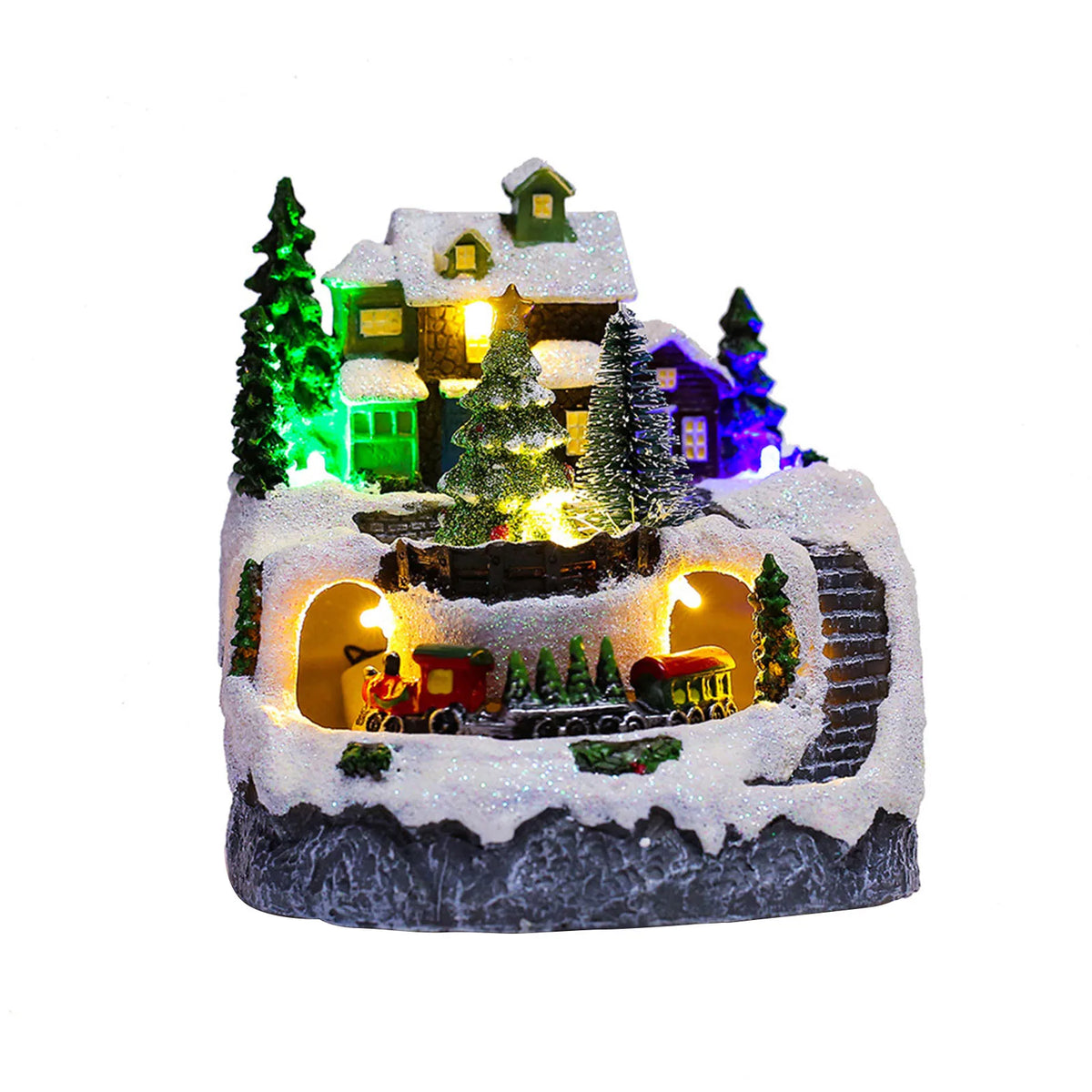 Lighted Christmas Village House (Resin, Music)