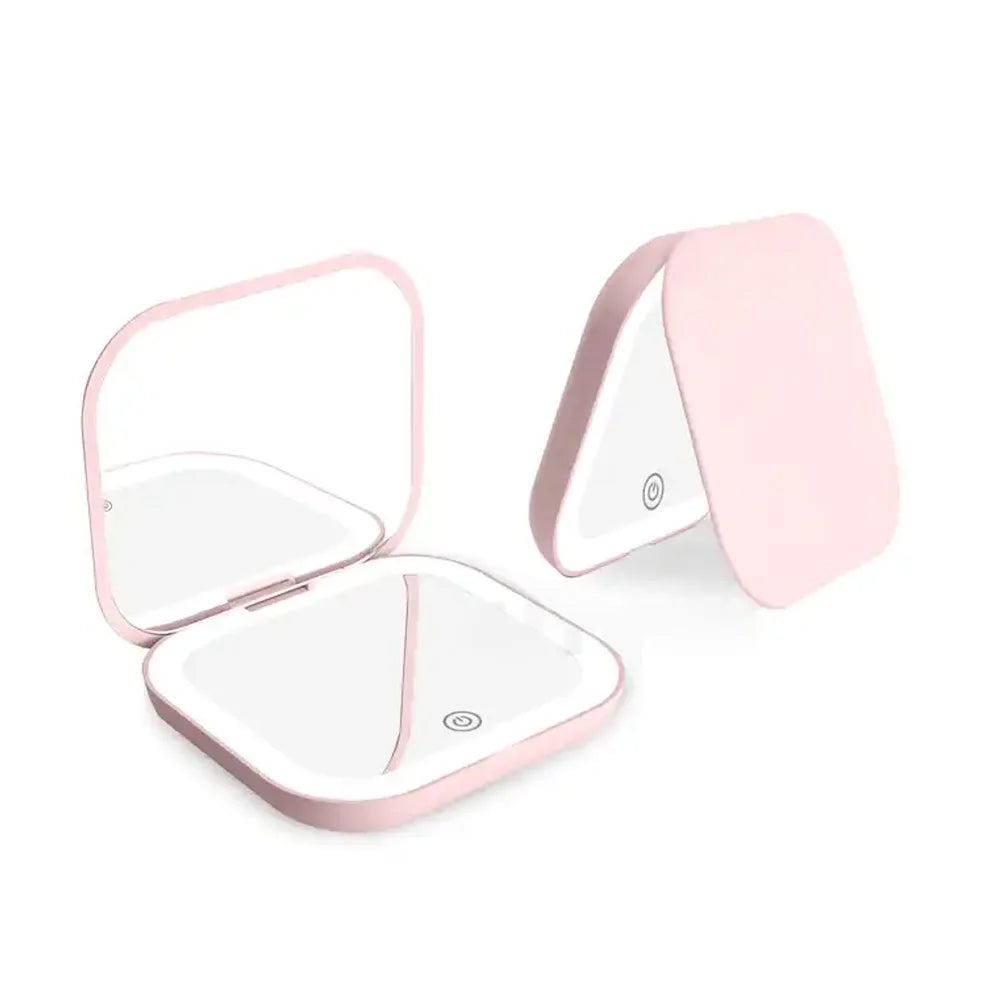 Handheld LED Makeup Mirror