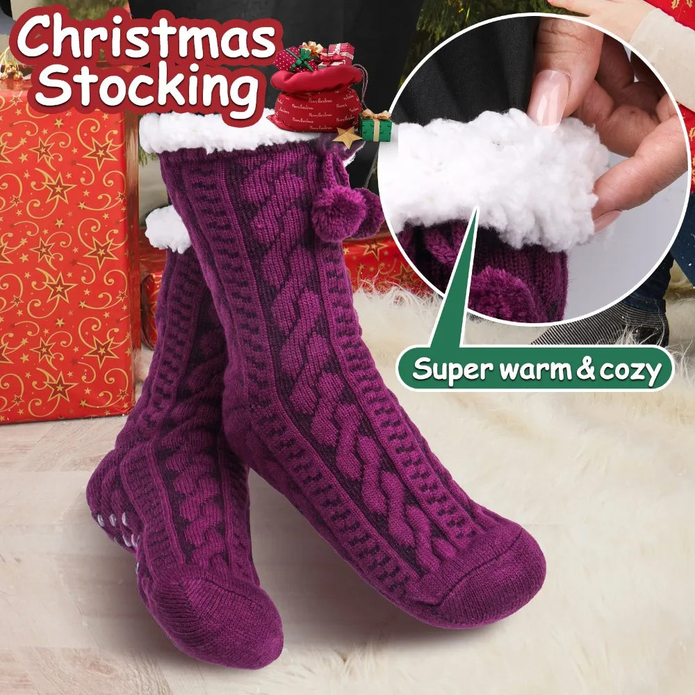 Fuzzy Non-Slip Cabin Slipper Socks