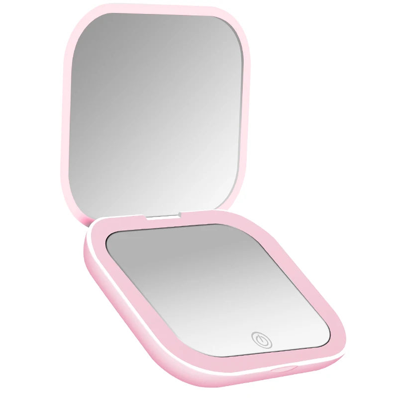 Handheld LED Makeup Mirror