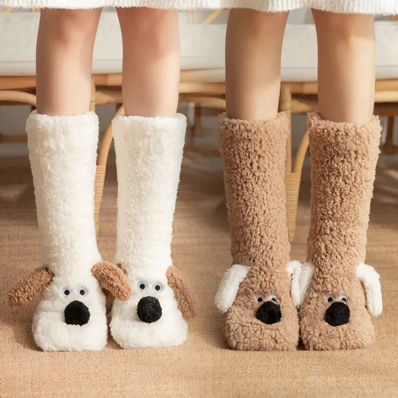 Fuzzy Non-Slip Cabin Slipper Socks