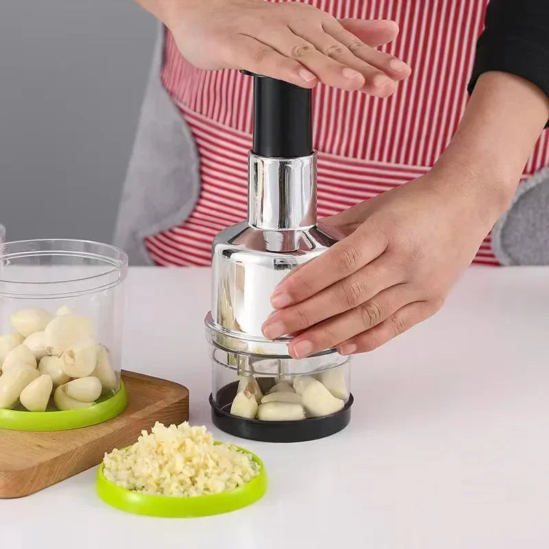 Magic Onion & Vegetable Dicer Chopper – One-Press Grid Blade Cutter with Catch Container