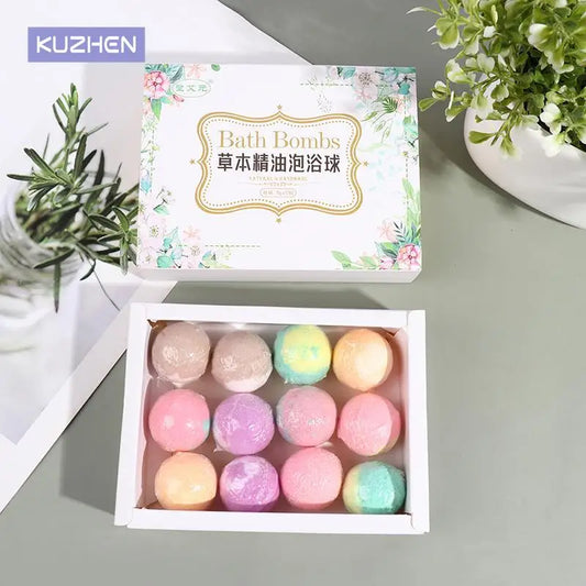 Handmade Bath Bomb Gift Set — 12 Pieces