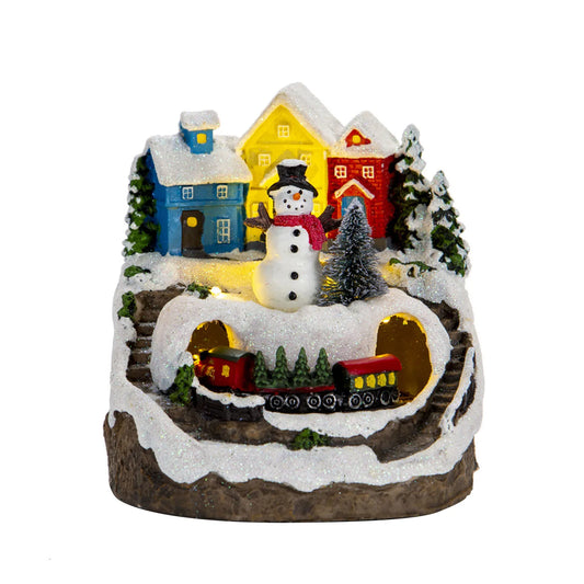 Lighted Christmas Village House (Resin, Music)