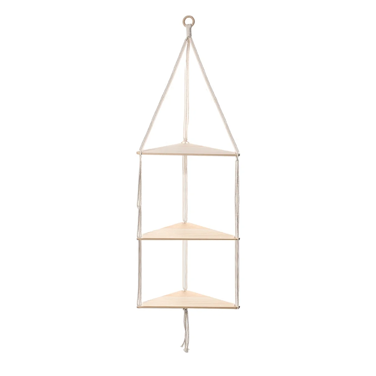3-Tier Floating Wall Shelf (Triangle Corner) – CozyGlow