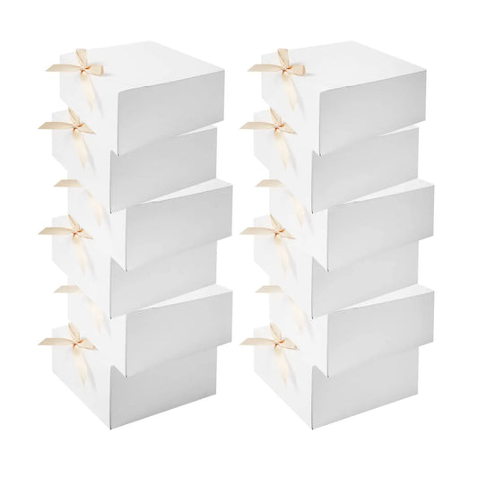Decorative Christmas Gift Boxes with Lids, 6-Pack
