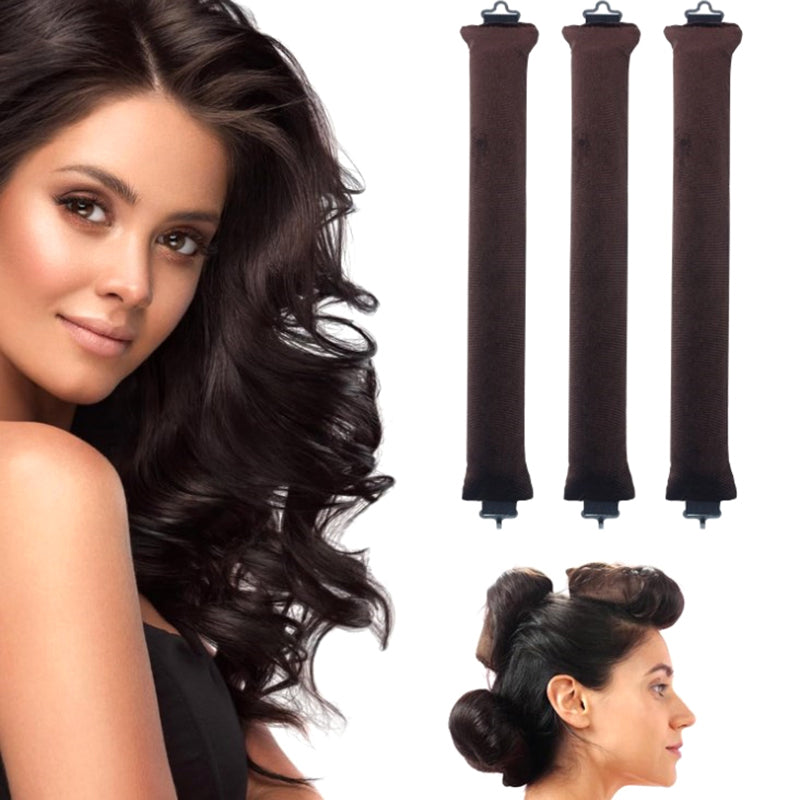 CozyGlow Heatless Curling Rod Headband Set – Overnight Curls, No Heat