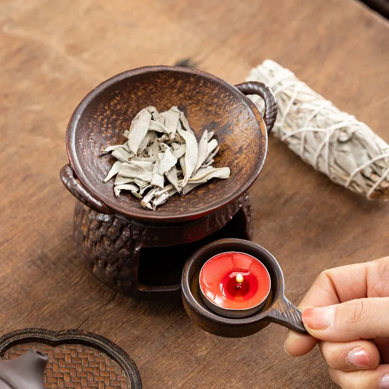 Ceramic Essential Oil Burner, 3-Piece Set