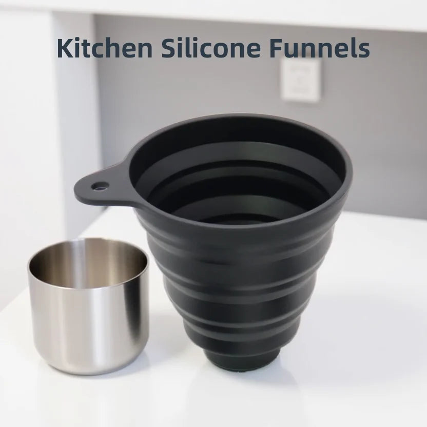 Collapsible Silicone Kitchen Funnel