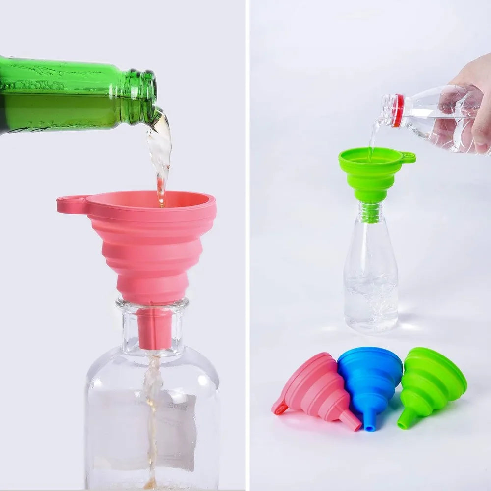 Collapsible Silicone Kitchen Funnel