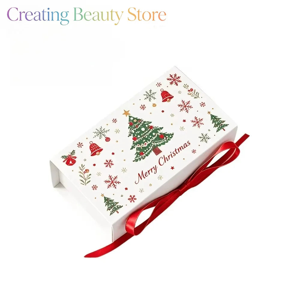 Decorative Christmas Gift Boxes with Lids, 6-Pack
