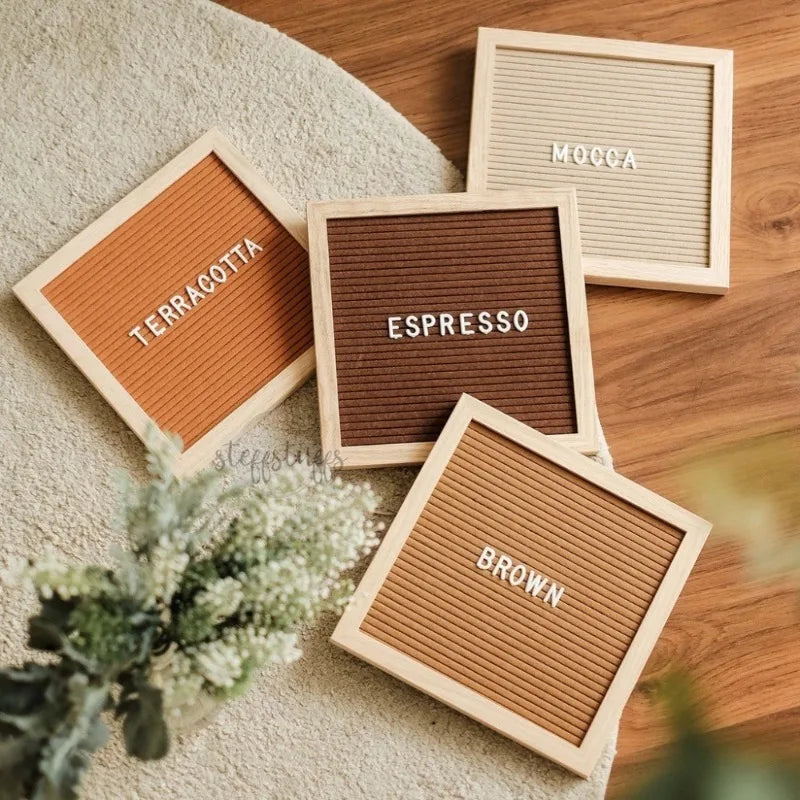 Felt Letter Board with 460 Letters