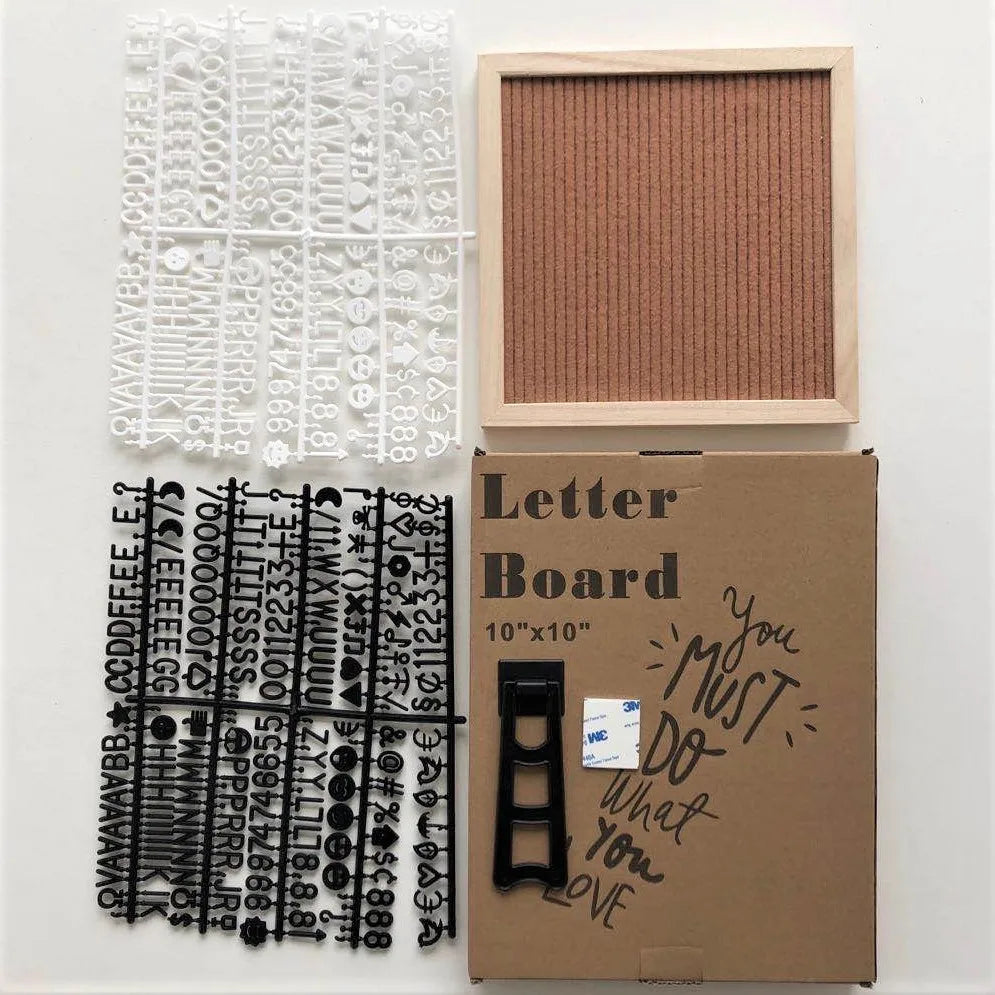 Felt Letter Board with 460 Letters