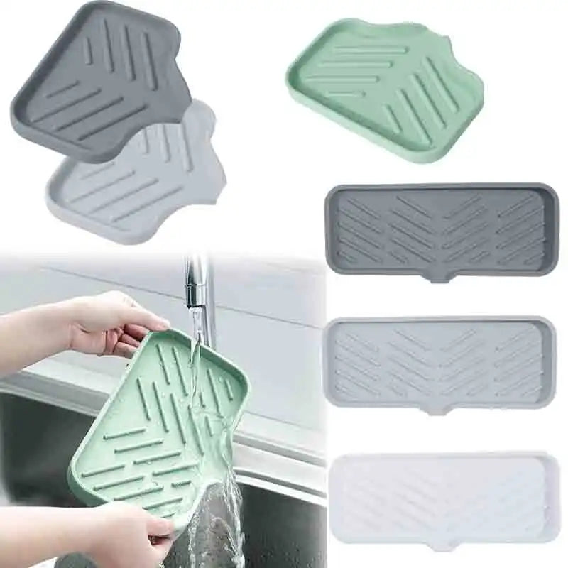 Kitchen Sink Caddy Organizer with Drain Tray