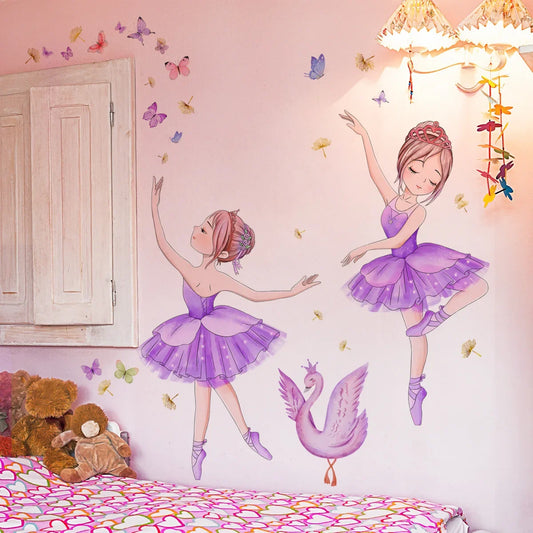 Large Pink Peony Flower Wall Stickers