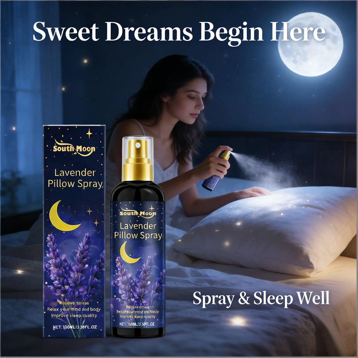 Lavender Sleep Spray Pillow Mist, 30ml