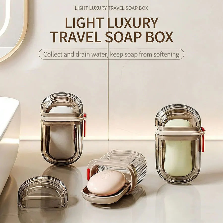 Leakproof Travel Soap Case With Lid – Bar Soap Holder