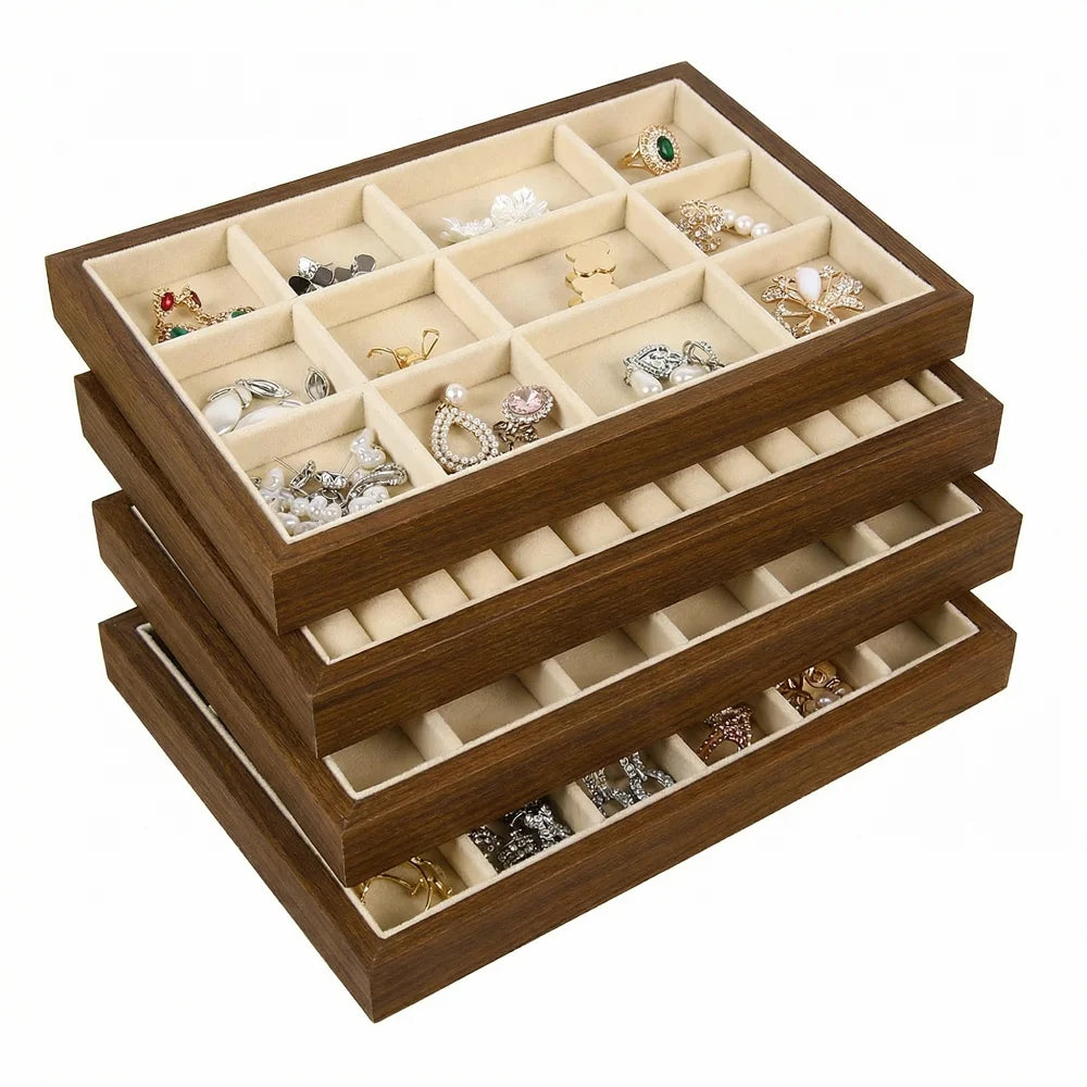 Pink Earring Storage Organizer Box – Small Portable Jewelry Case