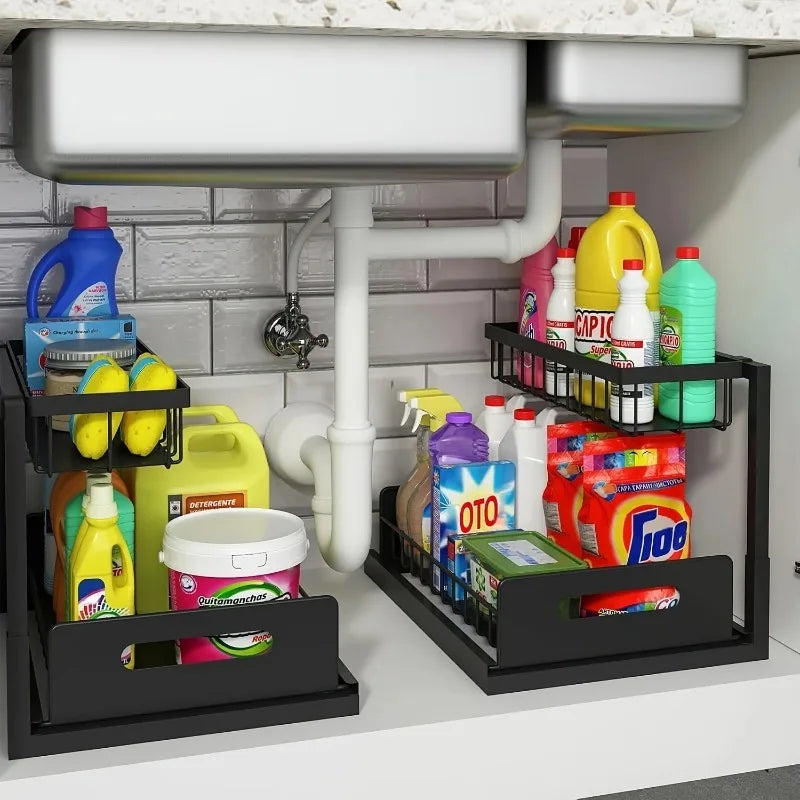Pull-Out Under-Sink Cabinet Organizer