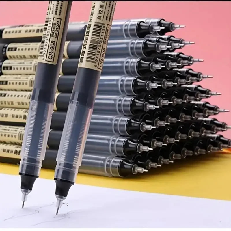 Retractable Gel Pens 10pcs Black Ink