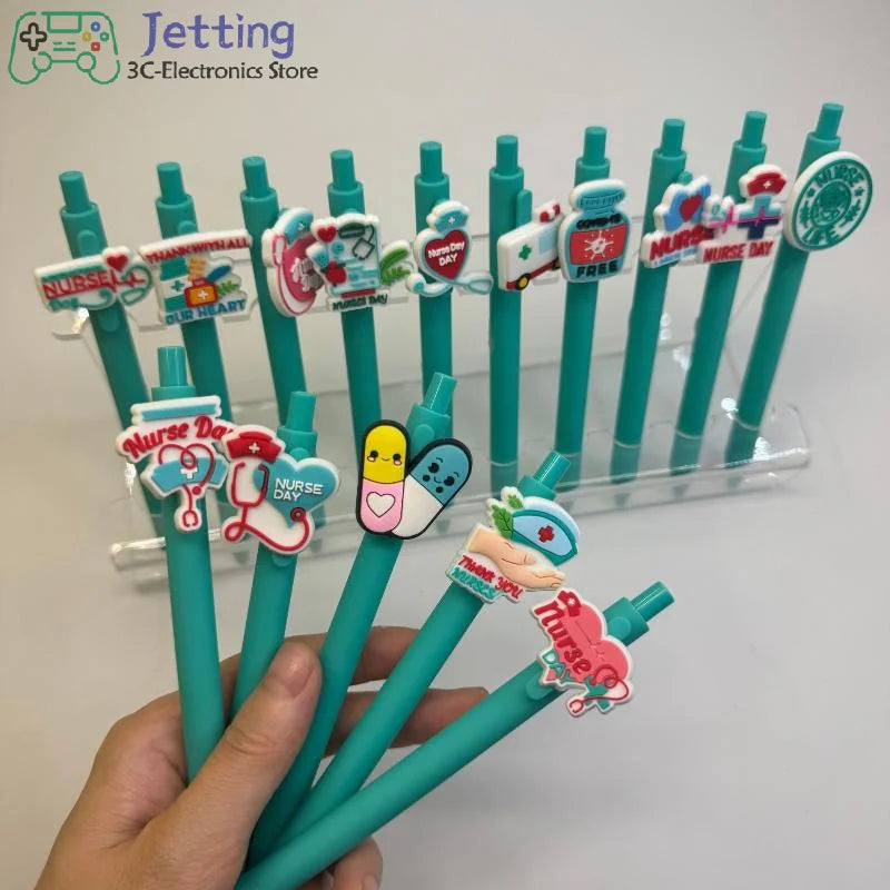 Retractable Gel Pens 10pcs Black Ink