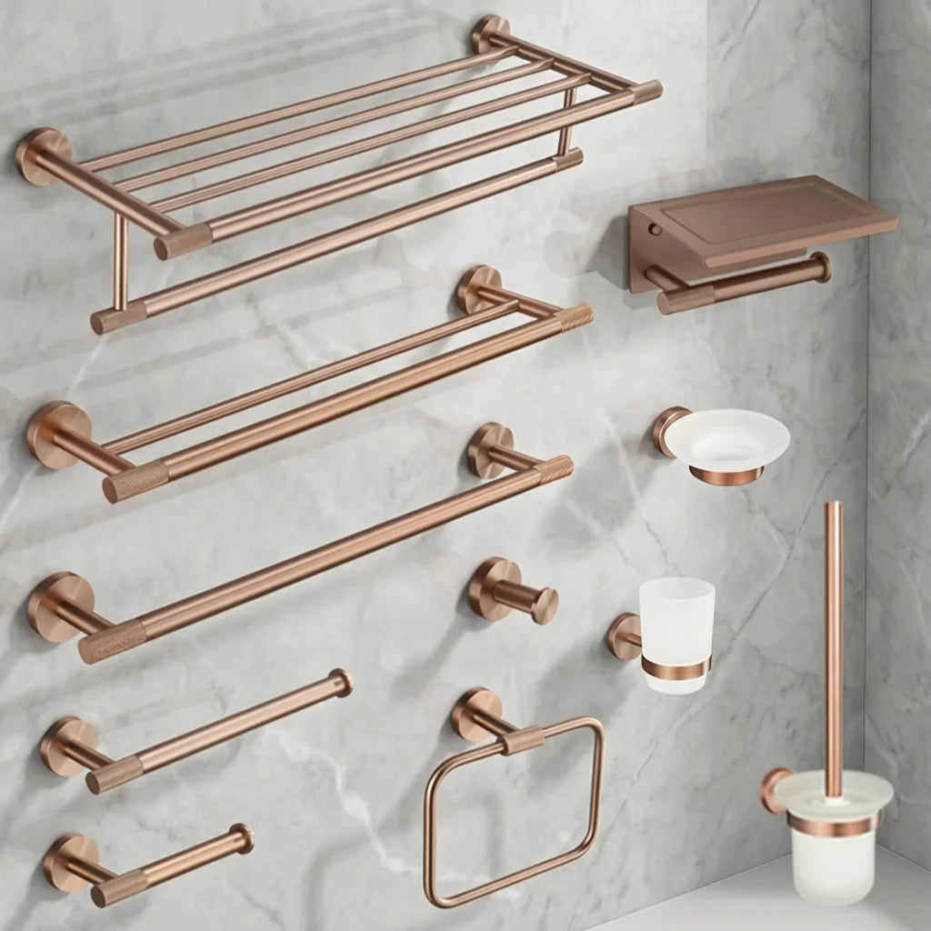 Rose Gold Brass Wall-Mounted Soap Dish Holder