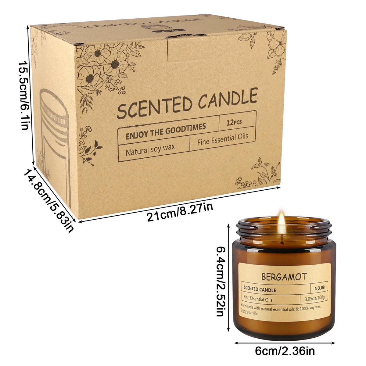 Scented Tealight Candles, 50-Pack