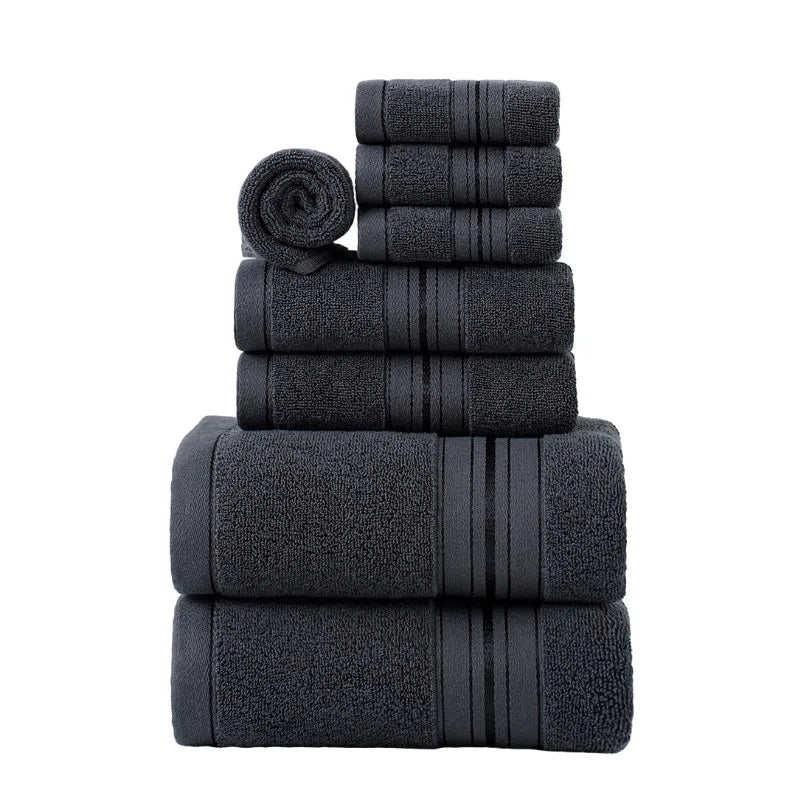SPACES 4-Piece Pure Cotton Towel Set – 2 Bath + 2 Hand