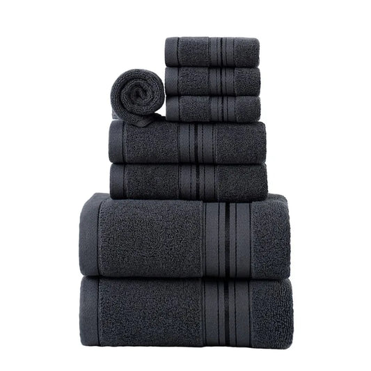 SPACES 4-Piece Pure Cotton Towel Set – 2 Bath + 2 Hand