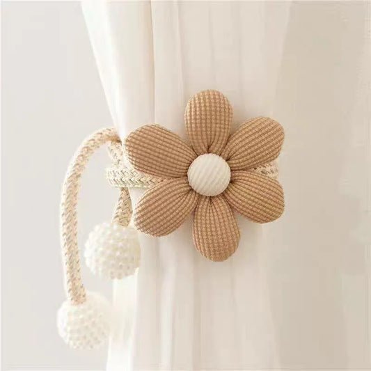 Sunflower Magnetic Curtain Tiebacks (2-pc)